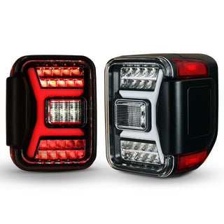 Winjet LED Sequential Tail Light: Jeep Gladiator JT 2020-2024 2.0L/3.6L