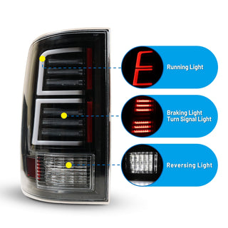 Winjet LED Sequential Tail Light: Fits Ram 2009-2024