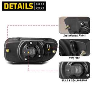 Winjet Replacement Fog Light Clear: Jeep Grand Cherokee 1999-2003