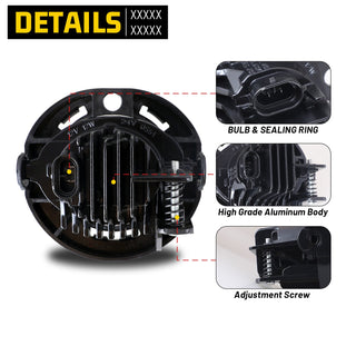 Winjet Fog Light Clear: Fits Dodge Charger 2015-2016 3.6L/5.7L Hemi/6.2L Hellcat