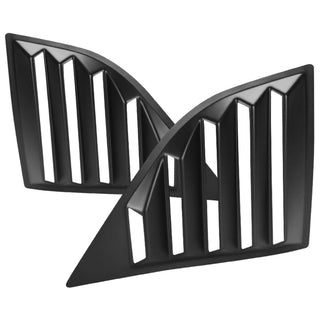 Spec D Matte Black Poly Window Louvers: Dodge Challenger 2008-2020