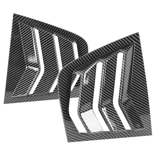 Spec D Rear Side Window Louvers (Carbon Fiber): Dodge Charger 2011 - 2023