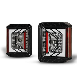 Winjet LED Tail Lights: Jeep Wrangler JK 2007-2018