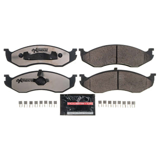 PowerStop Z36 Truck & Tow Brake Pads (FRONT): Jeep Grand Cherokee 93-98, Jeep Wrangler 97-06 4.0L/2.5L w/ SS Hardware & Lubricant