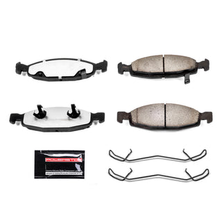 PowerStop Z36 Truck & Tow Brake Pads (FRONT): Jeep Grand Cherokee 99-03 w/ Hardware