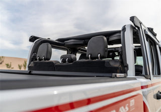 Rampage Trailview Fastback Frameless Soft Top w/ Tinted Windows: Fits Most Jeep Gladiator Models (2018-2026) - Black Diamond