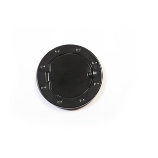 Rugged Ridge Non-Locking Gas Cap Door Black: Jeep Wrangler 2007-2018 3.6L/3.8L V6