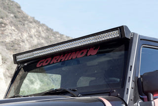 Go Rhino WLF Windshield Light Mount Frame for 50in Light Bar: Fits Most Jeep Wrangler Models (2007-2018)
