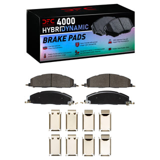DFC 4000 HybriDynamic Brake Pads and Hardware Kit (REAR): Fits Ram 2500 / 3500 2009-2018 5.7L / 6.7L Diesel / 6.4L 392