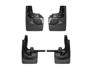 WeatherTech Front & Rear Mudflaps (F&R): Jeep Wrangler 2024-2026 2.0L/3.6L/6.4L - Black