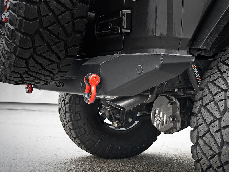 AFE MACH Force-Xp Hi-Tuck Axle-Back Exhaust System: Jeep Wrangler JL 2018 - 2025 (2.0L I4 / 3.6L V6)