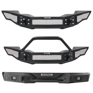 Go Rhino Rockline Full Width Front Bumper w/ Overrider: Fits Most Jeep Wrangler / Gladiator Models (2007-2026)