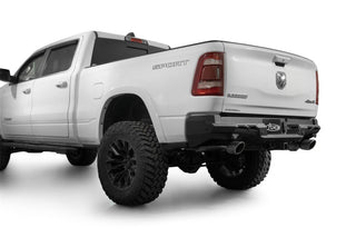 Addictive Desert Designs Black Label Rear Bumper: Ram 1500 (2019-2024) - Hammer Black/Satin Black