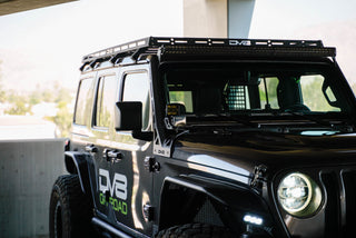 DV8 Offroad A-Pillar Dual Light Pod Mounts: Jeep Wrangler JL 2018-2026 / Gladiator JT 2020-2026 w/ LBJL-10