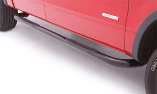 LUND 3in Round Bent Steel Nerf Bars Black: Ram 1500 2019-2024 5.7L / 6.2L / 3.6L / 3.0L