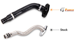 Fleece Performance Turbo Drain Tube Kit: Dodge Ram 2500/3500 5.9L/6.7L Diesel 2007-2018