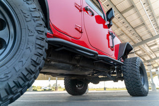 DV8 Offroad OE Plus Side Steps: Jeep Wrangler JK 2007-2018 / Grand Cherokee 2005-2010