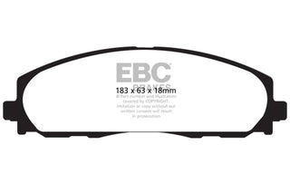 EBC Extra Duty Front Brake Pads: Jeep Wrangler (18-25) & Gladiator (20-25) 3.6L V6