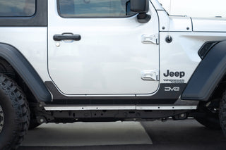 DV8 Offroad Rock Skins 2-Door: Jeep Wrangler JL 2018-26 - Black