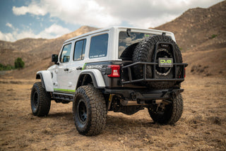 DV8 Offroad Body Mounted Tire Carrier: Jeep Wrangler JL 2018-2025 3.6L / 6.4L 392