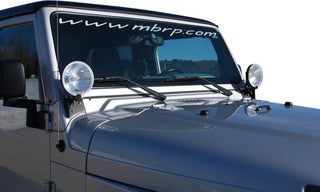 MBRP Windshield Light Bracket: Jeep Wrangler 1997-2006