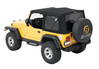Bestop Replace A-Top Prem Blk Twill Tinted Windows (TOP): Jeep Wrangler TJ 1997-2006 2.5L/4.0L