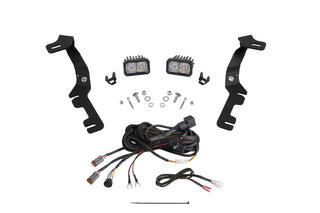 Diode Dynamics Stage Series Ditch Light Kit Pro White Combo: Fits Ram 1500 2019-2024 6.2L/5.7L