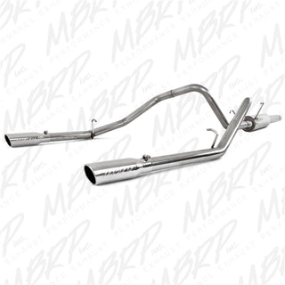 MBRP Cat Back Exhaust System (Dual Split Rear Exit): Dodge Ram 4.7L & 5.7L Hemi 1500 2003 (Regular or Quad Cab w/ Short Bed)