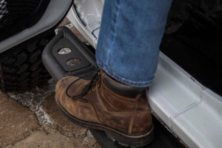 Fishbone Offroad Steel Step Sliders: Fits Most Jeep Wrangler / Gladiator Models (2018-2026) - Black Textured Powder Coat