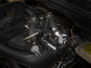 aFe BladeRunner 2-1/4in & 3in Aluminum Hot and Cold Charge Pipe Kit - Black: Jeep Grand Wagoneer / Ram 1500 3.0L Hurricane & 6.4L 392 2023 - 2026 (RHO Models)