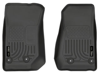 Husky Liners Black Front Floor Liners: Jeep Wrangler (2014-2017) / Wrangler JK (2018)