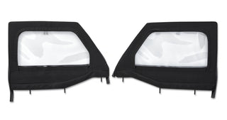 Bestop Element Upper Doors Front Black Twill: Fits Jeep Gladiator/Wrangler JL 2018-2025
