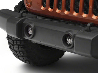 Raxiom Axial Series Tri-Bar Amber LED Fog Lights: Fits Most Jeep Wrangler / Gladiator Models (2007-2026)