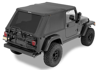 Bestop Trektop Soft Top Black Diamond (REAR): Jeep Wrangler TJ Unlimited 2004-2006 4.0L I6