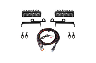 Diode Dynamics SS6 Sport LED Kit White Fog: Ram 1500 2013-2018 5.7L/3.6L