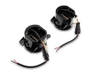 Raxiom Axial Series Halo LED Fog Lights (FRONT): Fits Most Jeep Wrangler Models (2007-2018) - Amber