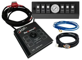 Spod 09-18 Jeep Wrangler JK SourceLT w/ Air Gauge and Blue LED Switch Panel