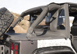Rampage Unlimited 4-Door Trailview Tonneau Top Black Diamond: Jeep Wrangler JK 2007-2018 3.6L/3.8L V6