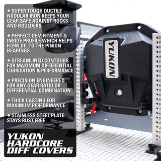 Yukon Gear & Axle Hardcore Diff Cover: Fits Dodge Ram 2003-2024 5.7L/6.4L/6.7L Diesel