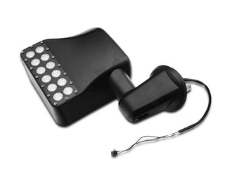 Raxiom Off-Road LED Manual Mirrors w/ Turn Signals: Fits Most Jeep Wrangler Models (2007-2018)