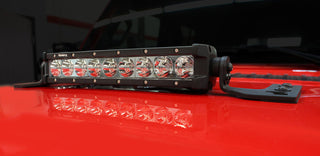 Go Rhino Light Mount 10in Single Row: Fits Most Jeep Wrangler / Gladiator Models (2007-2026)