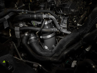 aFe BladeRunner 3in Aluminum Cold Charge Pipe - Black: Jeep Grand Wagoneer / Ram 1500 3.0L Hurricane & 6.4L 392 2023 - 2026 (RHO Models)