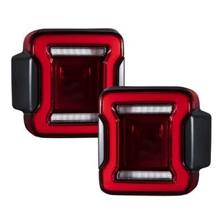 FORM Lighting Sequential LED Tail Lights Smoke (PAIR): Jeep Wrangler 2018-2023 6.4L/3.6L