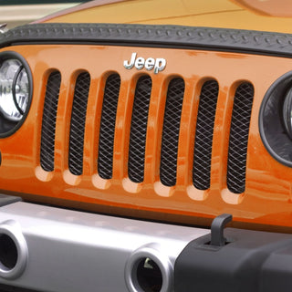 Rugged Ridge Mesh Grille Insert Black: Jeep Wrangler 2007-2018 3.6L/3.8L V6