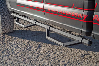 Dee Zee Hex Series Full Size Truck Reg Cab Side Steps: Fits Most Dodge / Ram Models (1999-2020) - Textured Black
