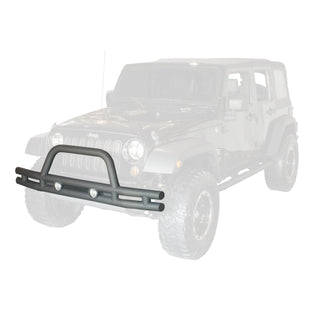 Rugged Ridge 3in Double Tube Front Bumper: Jeep Wrangler 2007-2018 3.8L/3.6L V6 2.0L Turbo