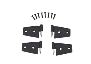 Rampage Door Hinges Black: Jeep Wrangler JK 2007-2018