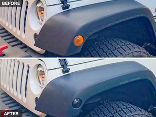 Raxiom Smoked LED Side Marker Lights: Fits Most Jeep Wrangler Models (2007-2018)