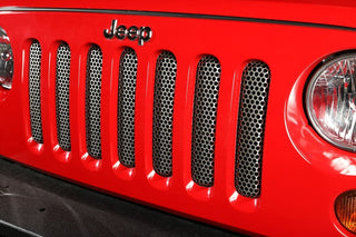 Rugged Ridge Grille Insert SS Satin: Jeep Wrangler 2007-2018 3.6L V6