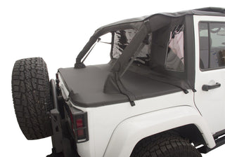 Rampage Unlimited 4-Door Trailview Tonneau Top Black Diamond: Jeep Wrangler JK 2007-2018 3.6L/3.8L V6